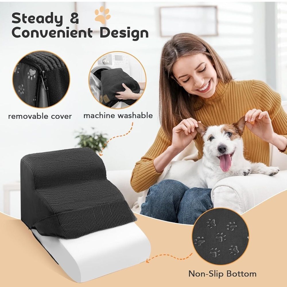 Black Pet Stairs cover with Non-Slip Bottom NWOT